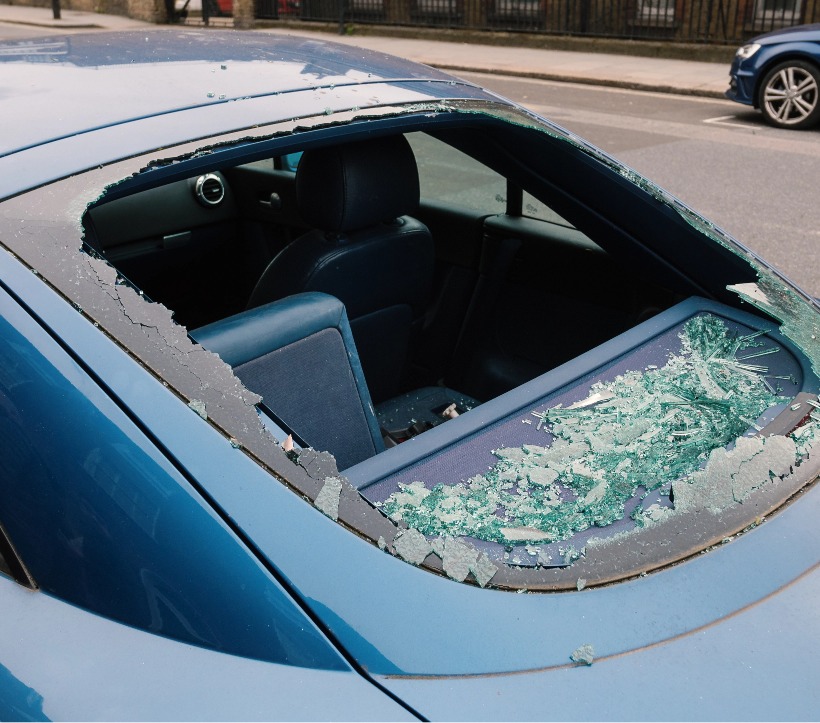 Car Broken Back Glass Replacement Service